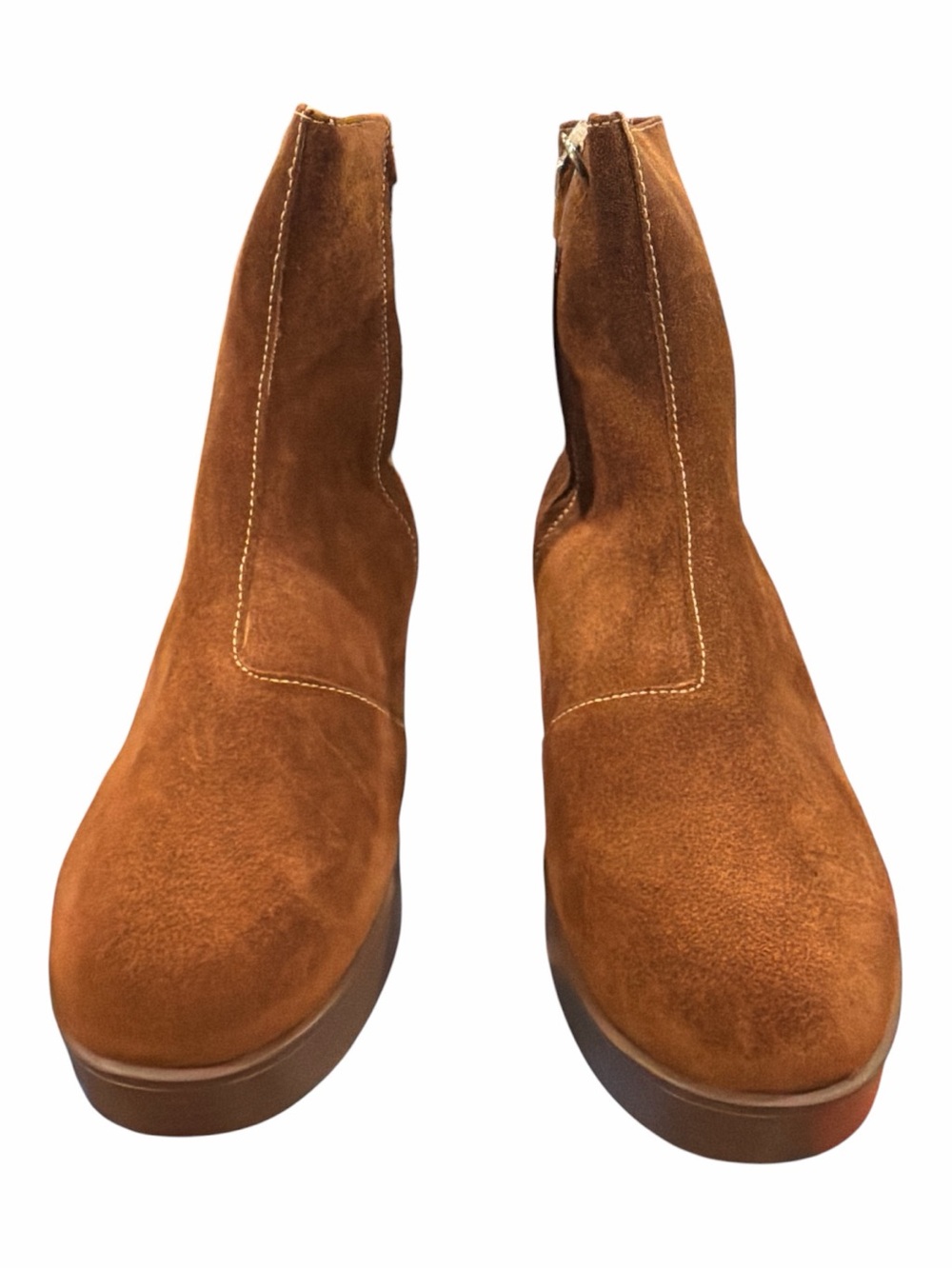 Lazo Siren Gokdstone Brown Suede Women’s Ankle Boots - Stylish Platform
